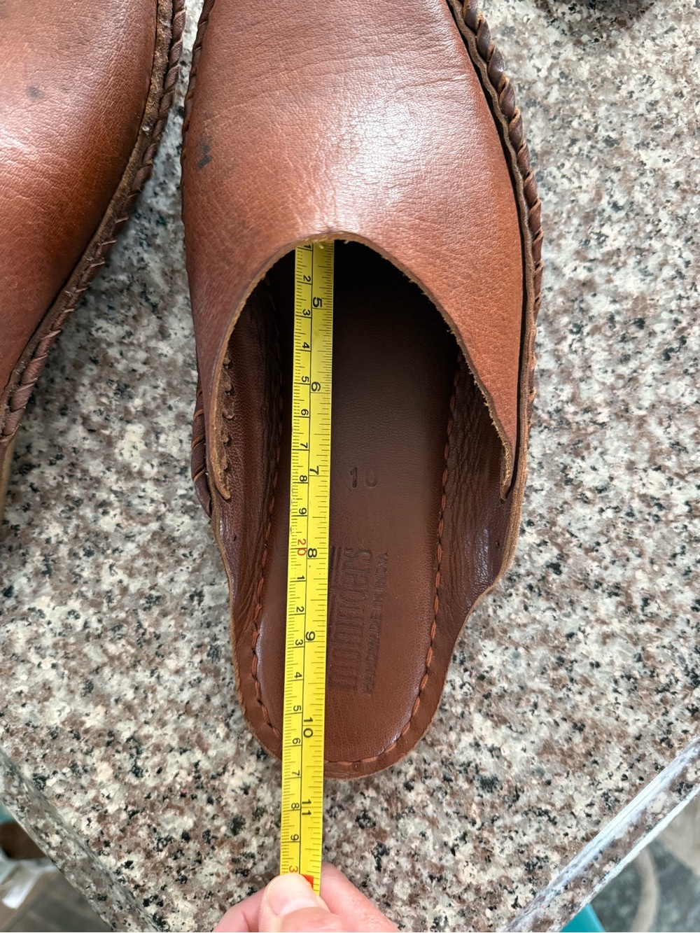 Mohinders Handmade  Brown Leather Slip-On Mule Loafers - Picture 11 of 12